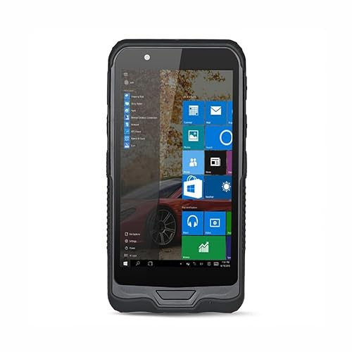 RUGLINE Windows10 Pro 4GB RAM128GB ROM Terminal de datos portátil PC con estación de acoplamiento, computadora móvil PDA resistente, pantalla táctil de 6 pulgadas Intel Z8350 Rugged Tablet, WiFi y 4G