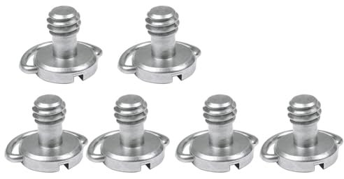 Yopeissn 6 Tornillos de LiberacióN RáPida de Acero Inoxidable Correa para el Hombro Tornillos de LiberacióN RáPida CáMara Tornillos de Apriete con Manejar en C