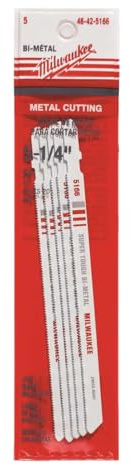 Milwaukee Electric - 5-1/4 24 TPI BI-METAL JIG SAW BLADE 5 PK