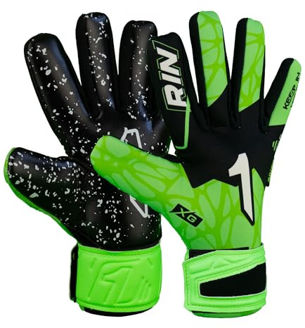 Rinat Xtreme Guard Dominus AS Adult Goalkeeper Gloves, Green, Size 8