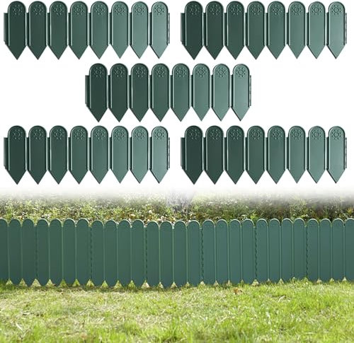 Valla de paisaje para cama de flores, valla decorativa de jardín para patio, decoración al aire libre, barrera de animales, patio delantero, para decoración de patio al aire libre