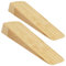 Pack of 2 Bamboo Door Stoppers for Floor, Anti-Skid, Durable, Heavy Duty Rubber Door Stop | Ideal for All Types of Surfaces Wooden Door Stops Indoors
