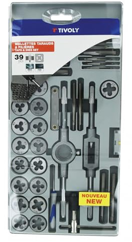 Coffret taraud et filière Tivoly - 39 pièces