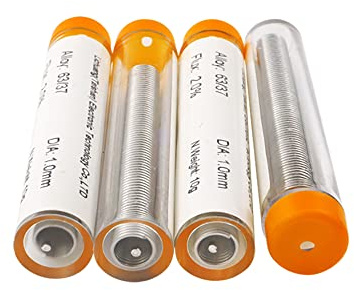 63-37 Filo di Saldatura del nucleo di colofonia del piombo della latta per la stazione di rilavorazione di SMD del saldatore, 10pcs 0.8mm, 12g/pc