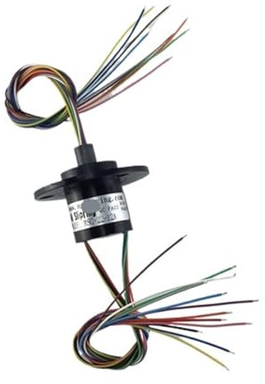 MeLphi Solid hat Type Slip Ring Turntable Stage Light Conductive Ring Collector Ring Brush 2-24 line Current 2A (Color : D22mm 12 Wire A Type)