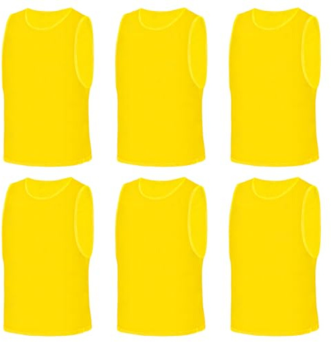AUYAO Gilet d'entraînement de football, Chasubles D’Entraînement Sport, Maille Scrimmage Training Training Gilets, Maillots Gilet de Train, Respirant Entrainement Dossard Convient