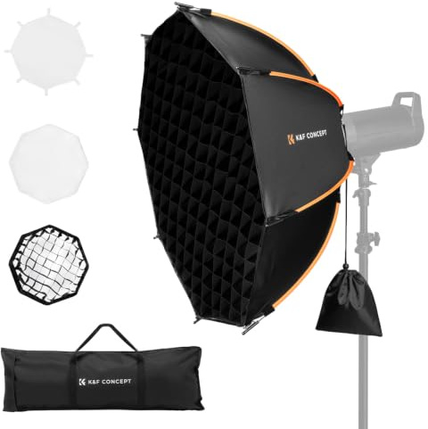 K&F CONCEPT snabbmonterad åttakantig softbox 90 cm