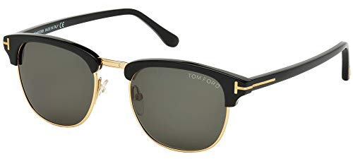 Tom Ford Sonnenbrillen HENRY FT 0248 Black Light Rose Gold/Grey Green 53/20/145 Herren