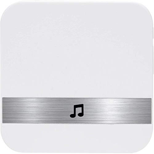 Timbre inalámbrico con WiFi, control remoto de 500 pies, 52 tonos, enchufe blanco, ampliable, uso en casa/oficina/aula (solo timbre)