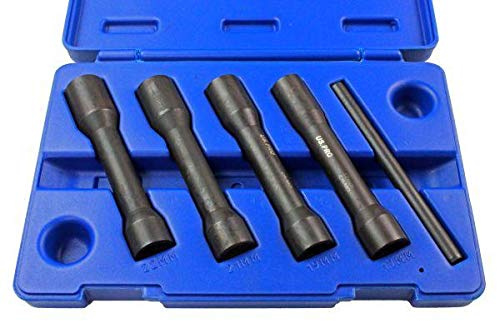 US PRO Tools 5PC 1/2 DR Impact Twist Socket Set Damaged Nuts Bolts & Studs Removal 3412