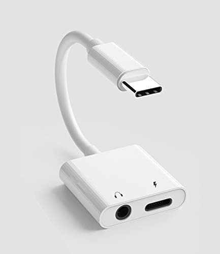 USB C till 3,5 mm hörlursladdare Adapter Type C hörlursjack AUX dongel ljudadapter snabb laddning kompatibel med Samsung Galaxy för iPhone 15 Pro Max Plus för iPad 10 Air4/5 Mini6 Pro 12.9 Typ-c 2 i 1