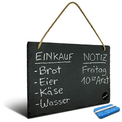 pamindo Chalk-Board - Versatile Letter Board for Indoor & Outdoor use, Perfect Black-Board as Slate Menu Board, Chalk Board for Kids & Weekly Wall Planner