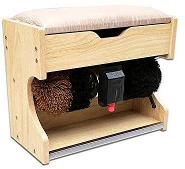 QHYXT Lucidascarpe,Lucidascarpe Lucidascarpe Automatica Lucidascarpe e Lucidascarpe conMacchina con Scatola di immagazzinaggio Lucidascarpe elettrica (D)