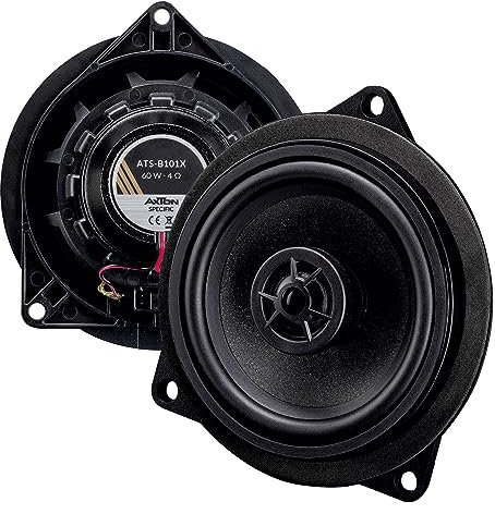 AXTON ATS-B101X – 2-Wege 10 cm Koaxial System, Autolautsprecher kompatibel mit BMW Fahrzeugen, passgenaues Soundsystem für Türen und Seitenverkleidung, 60 W RMS, 1 Paar