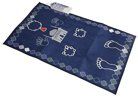 Tappeto da Preghiera Musulmano per Bambini 23,6x39,4 Pollici Tappetino da Preghiera Elettronico Intelligente con Guida Passo per il Culto, Apprendimento Interattivo, Facile da