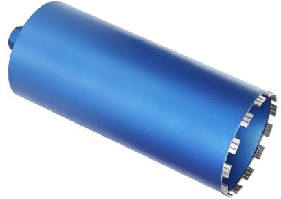 Diamantborrkrona Ø 200 mm/L460 mm, 1 1/4 tum UNC borrmaskin | Torra och våta kompatibla elektriska kärnor, diamanthålsåg användbar längd 415 mm - granit, hård sten, murverk