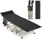 Yaheetech Feldbett Gästebett Campingbett Camping Reisen Bett klappbar bis 150kg belastbar mit Transporttasche 186 x 66 x 52 cm, Schwarz