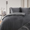 Blumtal Bettwäsche 135x200 cm Cashmere-Touch Plüsch 2er Set - OEKO-TEX zertifizierte Bettwäsche warm 135x200 2x + Kissenbezug 80x80 2x - Bettwäsche 135x200 Winter 4teilig - Plüsch-Bettwäsche Anthrazit