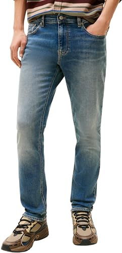 Tommy Jeans Vaqueros Hombre Scanton Slim Fit, Azul (Denim Dark), 30W/28L