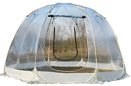 Bubbeltält för 3–6 personer, pop-up lusthus, idolo, kupol, trädgård, uteplats, baldakin, skydd för camping, bakgårdsfest, stjärnskådning – transparent utomhus bubbelhus, läger, stjärntält – varmt