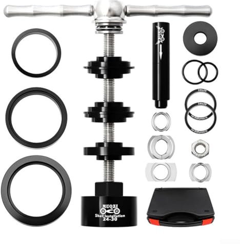 Bike Bearing Press Kit Bike Bottom Bracket Install And Removal Tool Kit, Bike Bottom Bracket Remover For BB86/30/91/92/PF30, 115 * 17.5 Mm(Tool set + box)