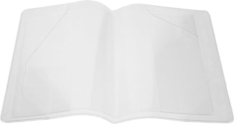 POPETPOP Funda Protectora Transparente para Cuaderno A5 Cubierta de PVC Reutilizable Juego 2 Piezas Interior para Agenda y Libro Escolar Funda del Cuaderno Resistente al Agua