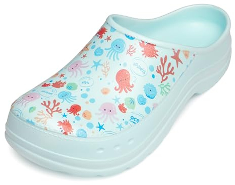 Ladeheid Zuecos EVA Mujer LA-CA-27 Estampados | Clogs impermeables ultraligeros antideslizantes para jardín verano trabajo