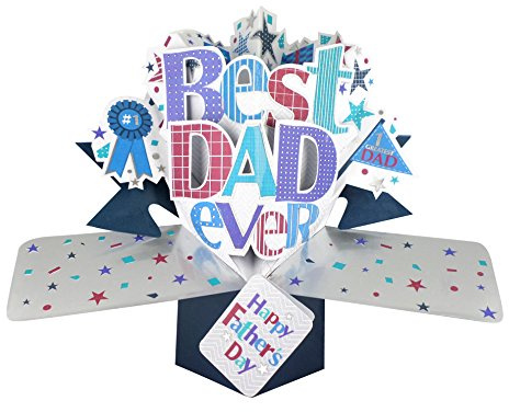 Second Nature Father's Day 'Best Dad Ever' pop up-kort – FPOP001