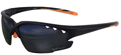 Rapid Eyewear Fusion Solo SPORTBRILLE für Damen und Herren. UV 400 Polarisiert Sport Sonnenbrille. Ideal Radbrille, Autobrille, Laufbrille, Anglerbrille, Triathlonbrille etc