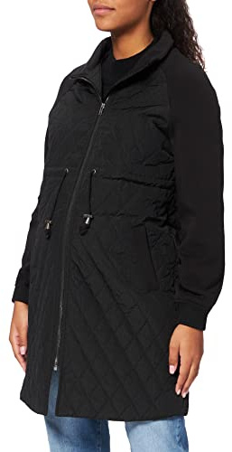 MAMALICIOUS MLKABELA Mix 2IN1 Jacket A. Chaqueta, Negro, XL para Mujer