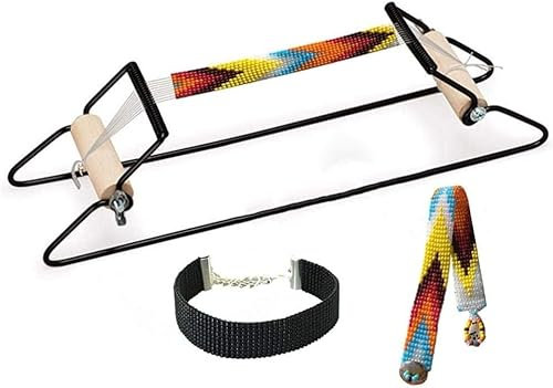 Perlenwebstuhl, Bead Loom Kit,Weaving Beading Machine Weaving Beading Set Loom Perlen DIY Strickmaschine Loom ​Kit, Schmuckwebstuhl Für Schmuck Armbänder DIY