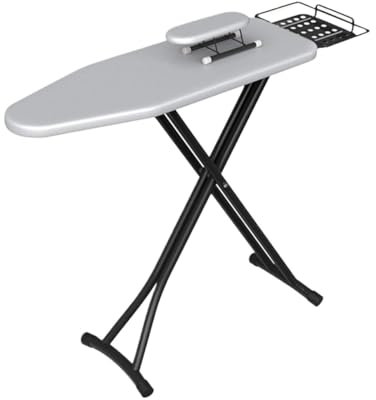 RUTERMY Tabla De Planchar Vertical Plegable con Reposaplanchas A Vapor Soporte De Plancha Antideslizante Superficie De Planchado (39''*13'')(Style3)