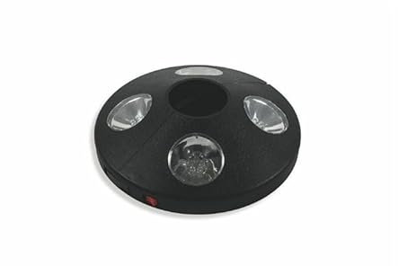 Avilia LED-Lampe für Sonnenschirm für den Garten – ideal für die Beleuchtung Ihrer Abende auf der Terrasse oder im Garten – hergestellt aus robusten Materialien und verstellbar in Höhe und Neigung