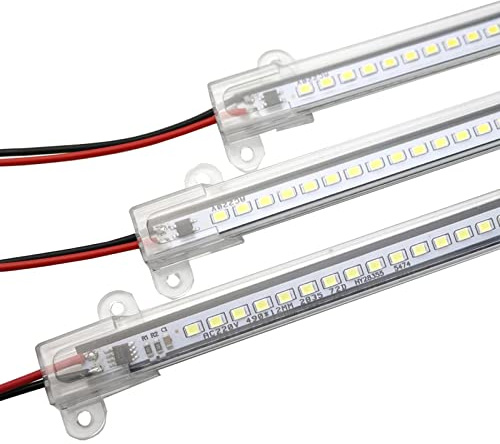 Under Cabinet Strip Lights, 5 Pcs 220V Under Cupboard Light Tube 72 LEDs, Energy Efficient Hard Lighting Bar, Under Counter Lights for Kitchen, Shelf, Workspace, Wine Cabinet (Warm White, 40cm)