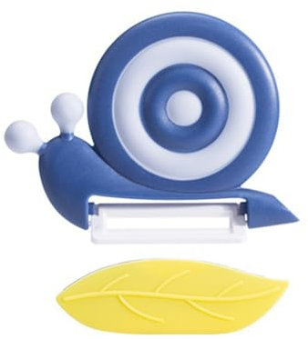 Cortador de pelar de cerámica de caracol, pelador de frutas, pelador de patatas, pelador de espárragos, cortador de cerámica de circonita, mango antideslizante para picnic, camping, hogar, cocina