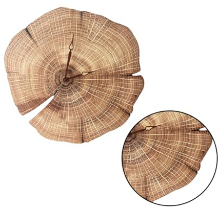 Cabilock Horloge Murale Rétro Silencieuse Style Annuel Décoration Murale Créative Chic pour Maison Bureau Salon Ou Restaurant