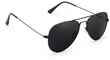 Nevoluxer Lunette soleil enfant 10 ans polarisée – Monture métal aviateur – Lunettes homme légères – Protection UV400 – Style lunettes aviateur garçon/fille