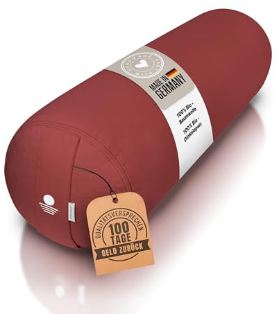 Inner Peace Yoga Bolster Ø 23 cm mit Bio-Dinkelfüllung (Waldbeere)