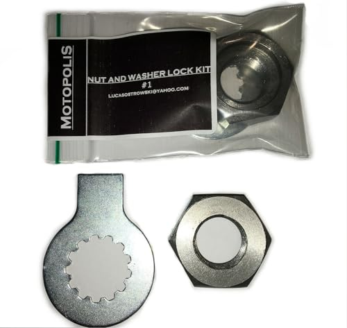 MotopoliS - DADO PIGNONE E RONDELLA DI SICUREZZA PER R6 YZF 600 1000 FZS 600 FAZER FZ6 TDM 850 THUNDERCAT THUNDERACE