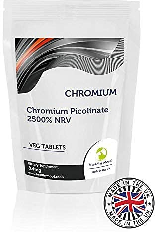 Chromium 60 Tablets 8.4mg Chromium Picolinate Dietary Health Supplements Nutrition - Healthy Mood