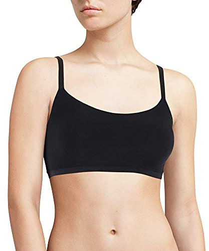 Chantelle Women's Soft Stretch Lace Padded Bralette Full Coverage Bra, Transparent, Black, XS/S