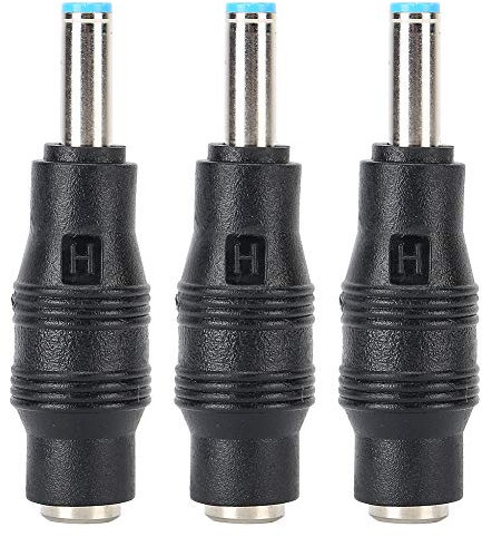 Connettore Adattatore di Alimentazione 3 Pezzi, Connettore di Alimentazione Portatile da 5,5 X 2,1 Mm Femmina a 4,5 X 3,0 Maschio, per Laptop HP Ultrabook