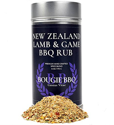 New Zealand Lamb & Game BBQ Rub | Gourmet Seasoning, Artisanal Spice Blend | All Natural, Non GMO | Small Batch, Hand Made | Made in USA | No MSG or Artificial Ingredients | GLP-1 Friendly | Sustainably Sourced, Ultra Premium Spice Mix | Bougie BBQ | Gustus Vitae | #803