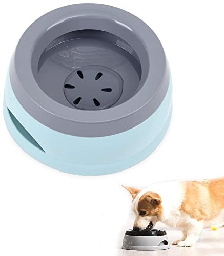 Wassernapf für Hunde Unterwegs, 750ml auslaufsicherer wassernapf für Haustiere, Wassernapf Hund Spritzschutz, reisenapf auslaufsicher Trinknapf für Tiere Unterwegs Haustierwasserschale für Auto(Blau)