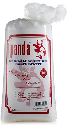 1 KG Füllwatte/Dekowatte - 1000 Gramm - von Panda zum Füllen von Kissen und Kuscheltieren