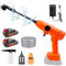 Cordless Pressure Washer, 652PSI Bushless Portable Pressure Washer with 2PCS Rechargeable Battery, 6-in-1 Nozzle, Battery Pressure Washer for Car/Floor/Garden Cleaning & Watering