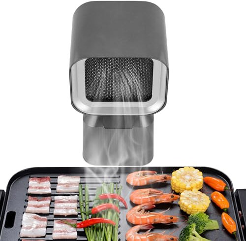 Mini Hotte aspirante, extracteur de table portable rétractable à 2 vitesses, moteur sans balais 12 W, avec bac collecteur d'huile, pour cuisines, suites juniors, intérieurs de camping