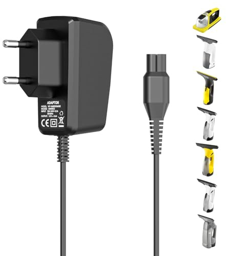Binamao 5.5v Netzteil Ladegerät für Kärcher WV2 WV5 WV6 WV7 KWI 1 WV1 KV4 WV2 Plus WV5 Premium WV5 Plus WV45 WV51 WV52 WV55 WV70, Ladekabel für Kärcher Fensterreiniger, Kabellänge 1,5 m