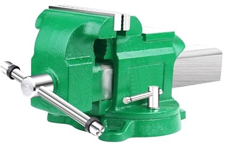 AllSteel Étau d'établi robuste de 10,2 cm rotatif à 360° pour le travail des métaux, le travail du bois, la coupe et le serrage, outil durable pour atelier et garage