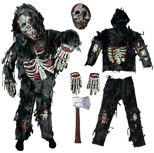 Spooktacular Creations Zombie Costume for Kids, Scary Halloween Boys Zombie Costume for Halloween